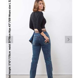 Lady K Loves High Waisted Vintage Jeans, XXL